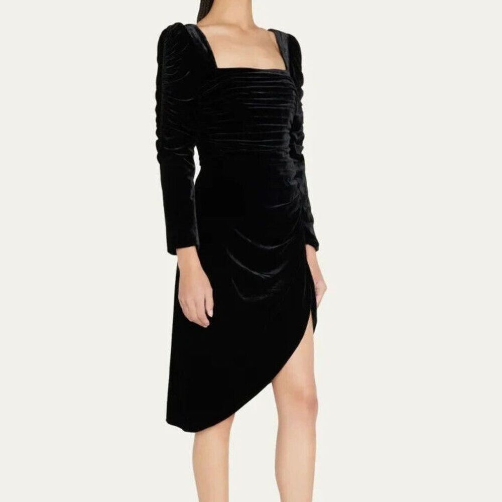 Elegant Black Velvet Dress
